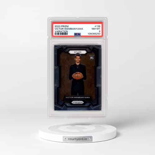 2023 Panini Prizm #136 Victor Wembanyama - Variation (PSA 8 NM-MT)
