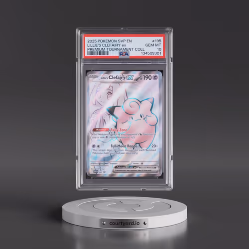 2025 Pokémon Svp EN-SV Black Star Promo #195 Lillie's Clefairy EX - Holo Lillie Premium Tournament C