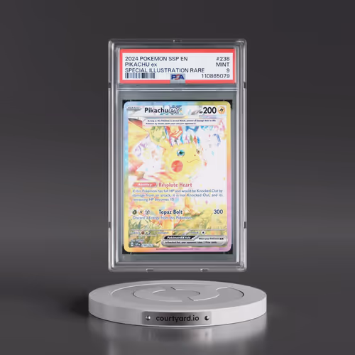 2024 Pokémon Ssp EN-Surging Sparks #238 Pikachu EX - Holo Special Illustration Rare (PSA 9 MINT)