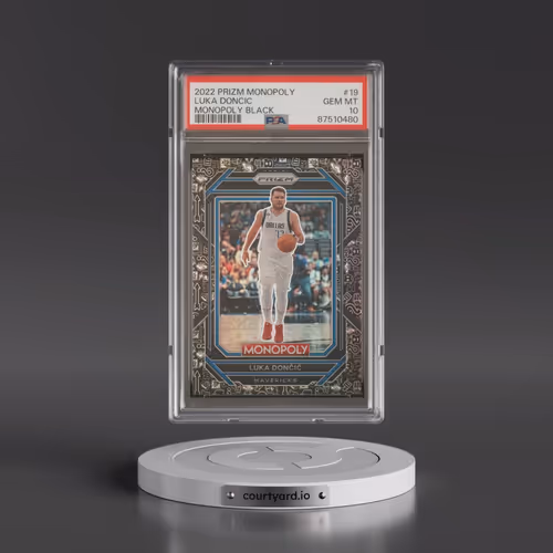 2022 Panini Prizm Monopoly #19 Luka Doncic - Monopoly Black (PSA 10 GEM MINT)
