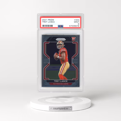 2021 Panini Prizm #333 Trey Lance (PSA 9 MINT)