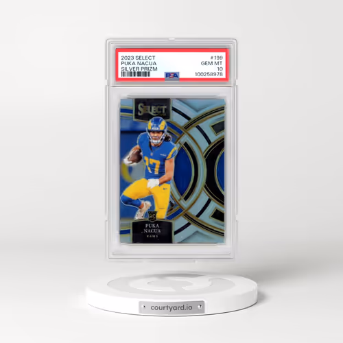 2023 Panini Select #199 Puka Nacua - Silver Prizm (PSA 10 GEM MINT)