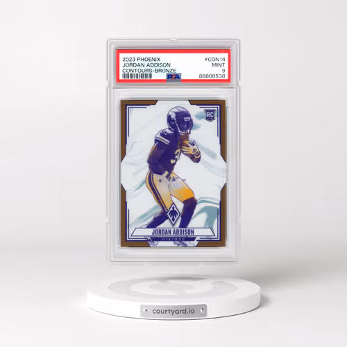 2023 Panini Phoenix Contours #CON14 Jordan Addison - Bronze (PSA 9 MINT)