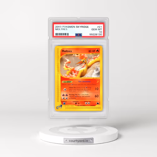 2003 Pokémon Skyridge #21 Moltres (PSA 10 GEM MINT)