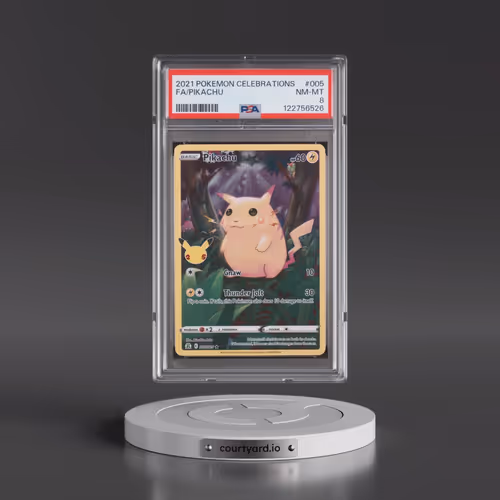 2021 Pokémon Celebrations #005 Pikachu - Full Art (PSA 8 NM-MT)