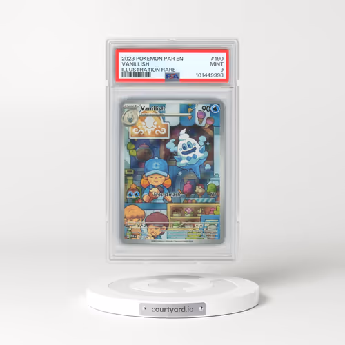 2023 Pokémon Par EN-Paradox Rift #190 Vanillish - Illustration Rare (PSA 9 MINT)