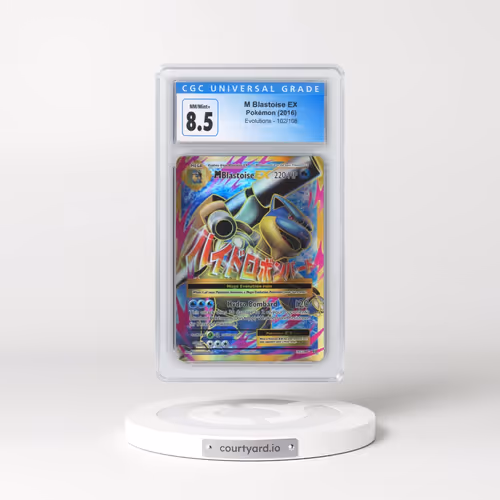 2016 Evolutions #102/108 M Blastoise EX - Holo (CGC 8.5 NM-MT+)
