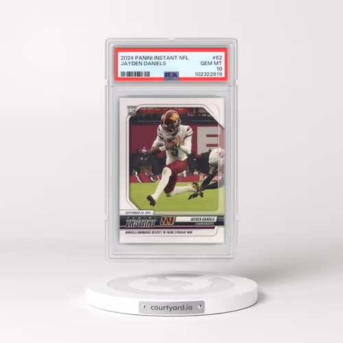 2024 Panini Instant NFL #62 Jayden Daniels (PSA 10 GEM MINT)