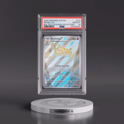 2025 Pokémon Svp EN-SV Black Star Promo #212 Reuniclus - Black Bolt Tech Sticker Collection (PSA 10