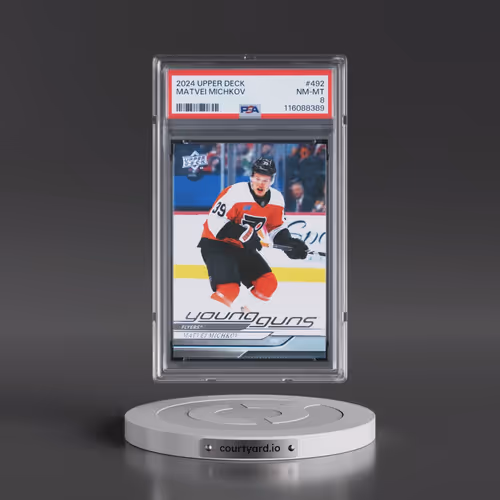 2024 Upper Deck #492 Matvei Michkov (PSA 8 NM-MT)
