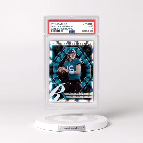 2021 Panini Donruss Elite Series Rookie #ESRTRL Trevor Lawrence (PSA 9 MINT)