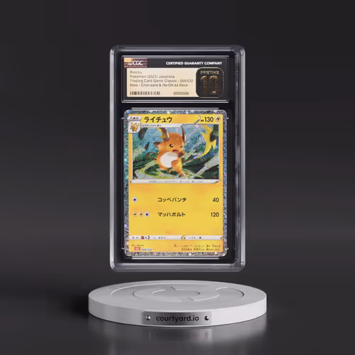 2023 Pokémon Cll-Trading Card Game Classic Charizard & HO-Oh EX Deck #009 Raichu (CGC 10 PRISTINE)