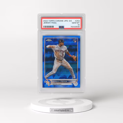 2022 Topps Chrome Update Sapphire Edition #253 Jeremy Pena (PSA 10 GEM MINT)