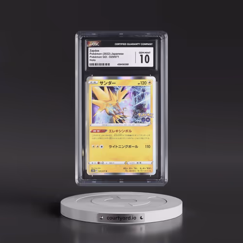 2022 Pokémon GO #029/071 Zapdos - Holo (CGC 10 GEM MINT)