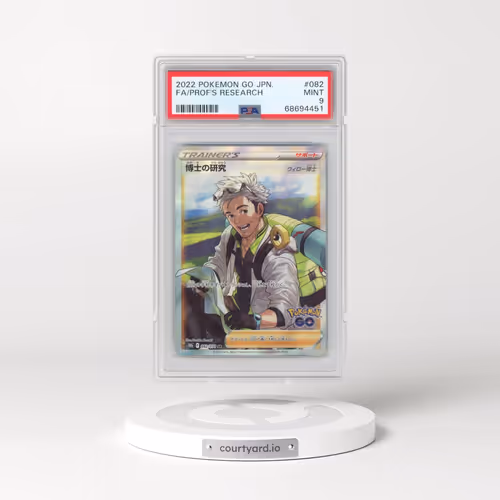 2022 Pokémon Go #082 Professor's Research - Full Art (PSA 9 MINT)