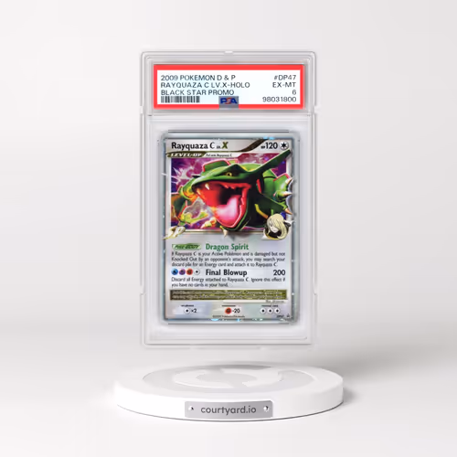 2009 Pokémon Diamond & Pearl Black Star Promo #DP47 Rayquaza C LV.X - Holo (PSA 6 EX-MT)