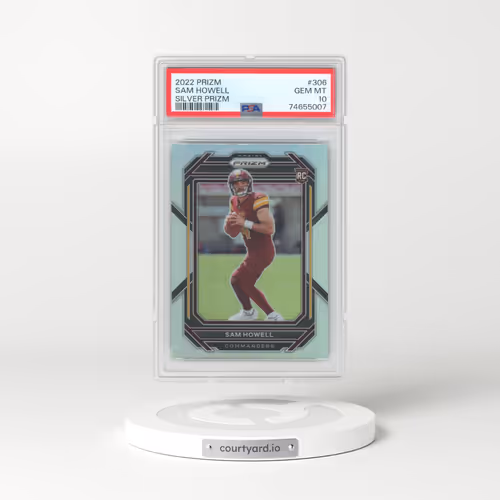 2022 Panini Prizm #306 Sam Howell - Silver Prizm (PSA 10 GEM MINT)