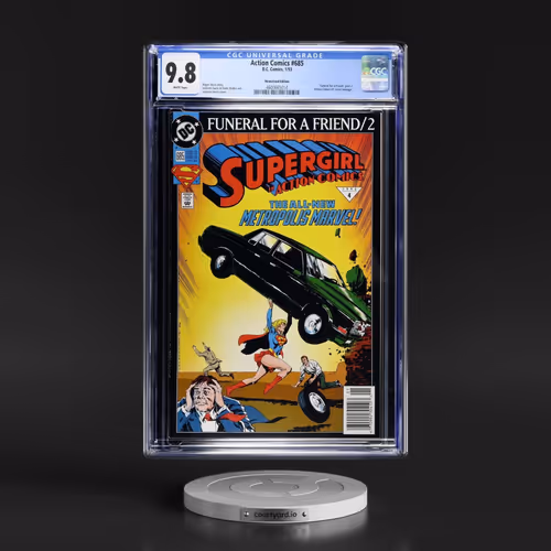 Action Comics #685 CGC 9.8 White Pages (D.C. Comics, 1/93) - Newsstand Edition