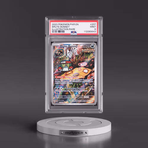 2023 Pokémon Par EN-Paradox Rift #207 Brute Bonnet - Illustration Rare (PSA 9 MINT)