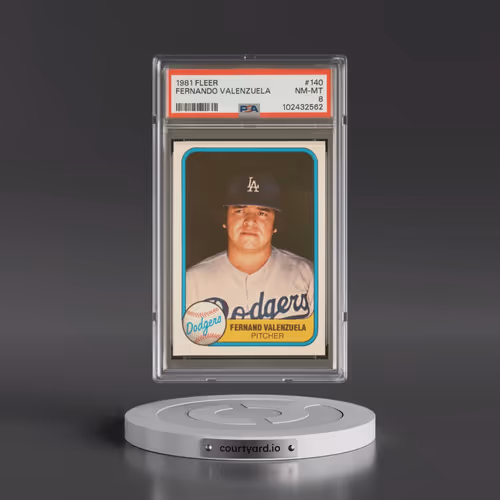 1981 Fleer #140 Fernando Valenzuela (PSA 8 NM-MT)