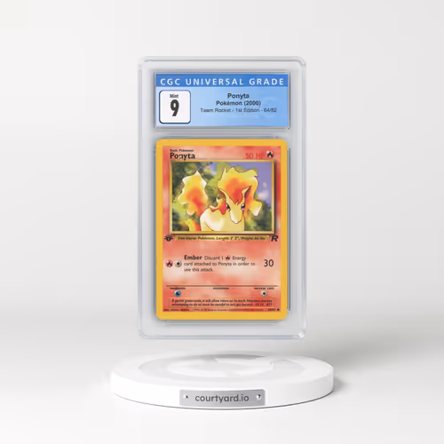 2000 Team Rocket #64/82 Ponyta - 1st Edition 1st Edition (CGC 9 MINT)