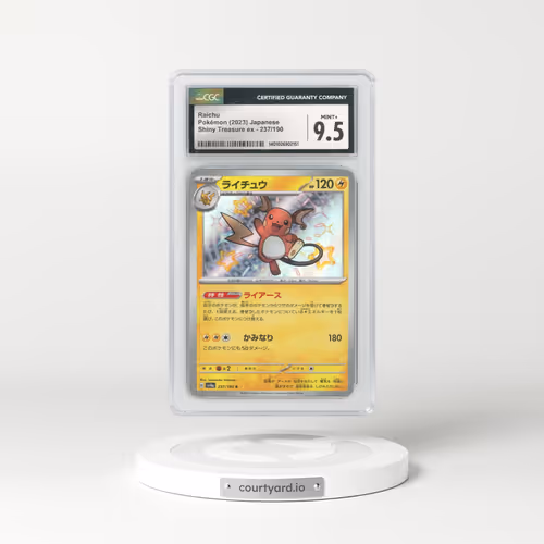 2023 Japanese Shiny Treasure ex #237 Raichu (CGC 9.5 MINT+)