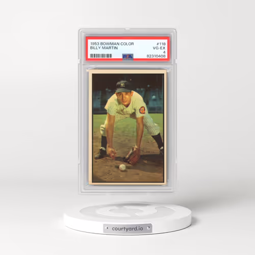 1953 Bowman Color #118 Billy Martin (PSA 4 VG-EX)