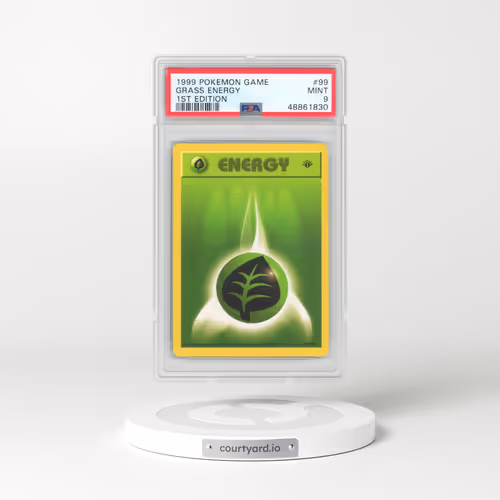 1999 Pokémon Game #99 Grass Energy - 1st Edition (PSA 9 MINT)