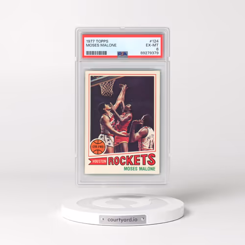 1977 Topps #124 Moses Malone (PSA 6 EX-MT)
