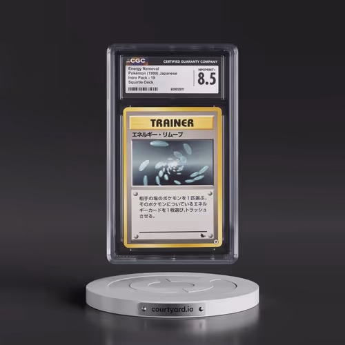1999 Intro Pack #19 Energy Removal - Squirtle Deck (CGC 8.5 NM-MT+)
