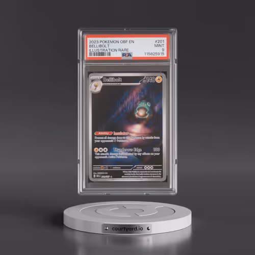 2023 Pokémon Obf EN-Obsidian Flames #201 Bellibolt - Illustration Rare (PSA 9 MINT)