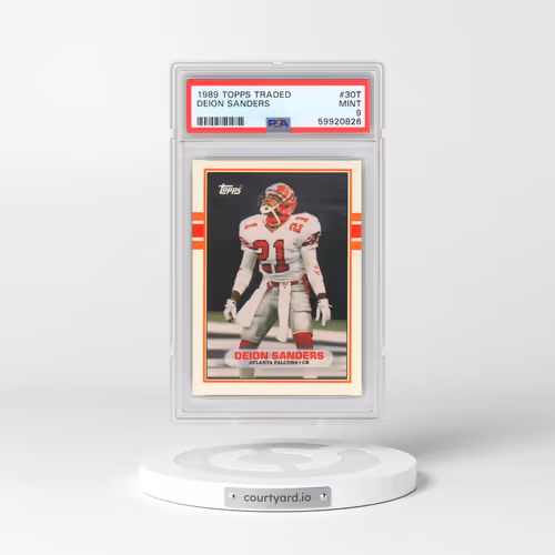 1989 Topps Traded #30T Deion Sanders (PSA 9 MINT)
