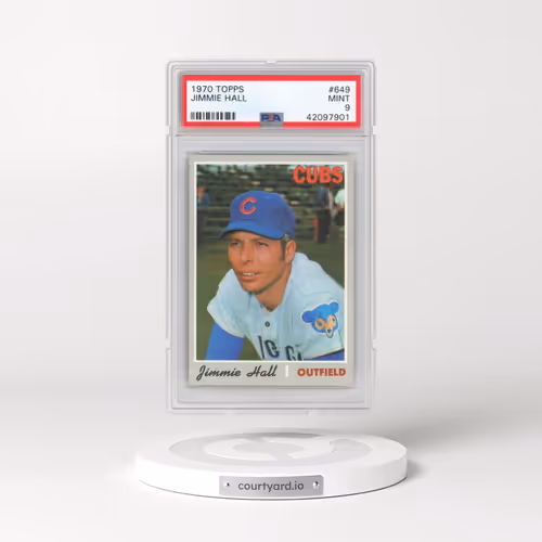 1970 Topps #649 Jimmie Hall (PSA 9 MINT)