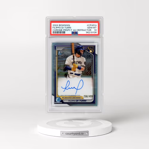 2024 Bowman Chrome Prospect Autographs #CPAFDI Filippo DI Turri - Refractor (PSA 10 GEM MINT)