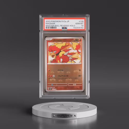 2023 Pokémon Sv2a-Pokemon 151 #126 Magmar - Reverse Holo Master Ball (PSA 10 GEM MINT)
