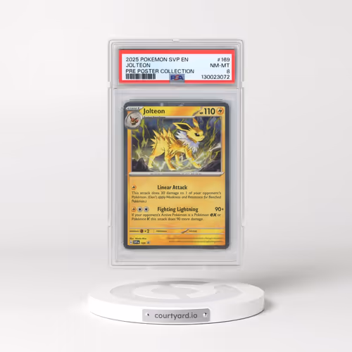 2025 Pokémon Svp EN-SV Black Star Promo #169 Jolteon - Prismatic Evolutions Poster Collection (PSA 8