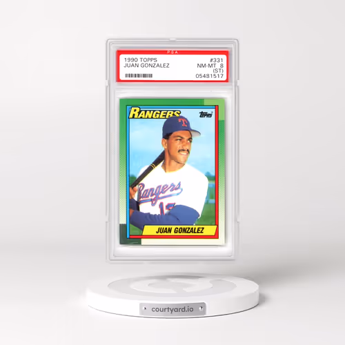 1990 Topps #331 Juan Gonzalez (PSA 8 NM-MT)