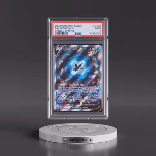 2023 Pokémon Sword and Shield Crown Zenith #GG39 Lumineon V - Holo Full Art (PSA 9 MINT)