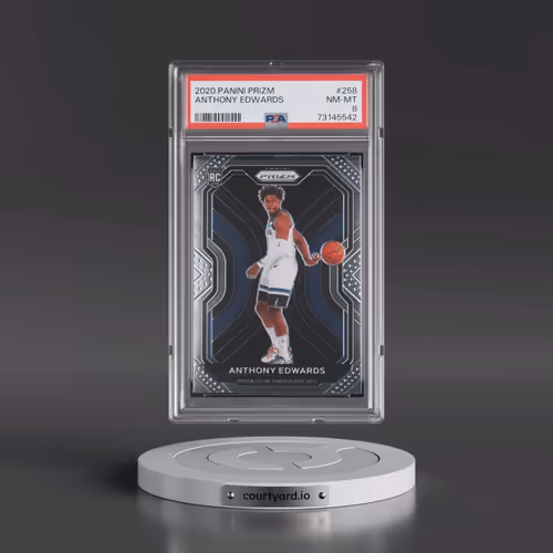 2020 Panini Prizm #258 Anthony Edwards (PSA 8 NM-MT)