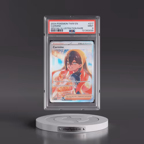 2024 Pokémon Twm EN-Twilight Masquerade #217 Carmine - Special Illustration Rare (PSA 9 MINT)