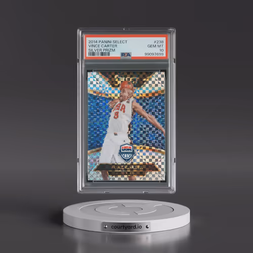 2014 Panini Select #238 Vince Carter - Silver Prizm (PSA 10 GEM MINT)