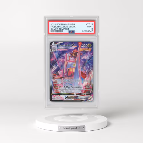 2022 Pokémon Sword & Shield Silver Tempest #TG21 Duraludon Vmax - Full Art (PSA 9 MINT)