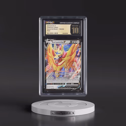 2020 Sword & Shield #139/202 Zamazenta V - Holo (CGC 10 PRISTINE)