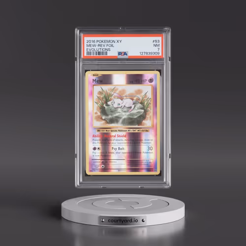 2016 Pokémon XY Evolutions #53 Mew - Reverse Foil (PSA 7 NM)