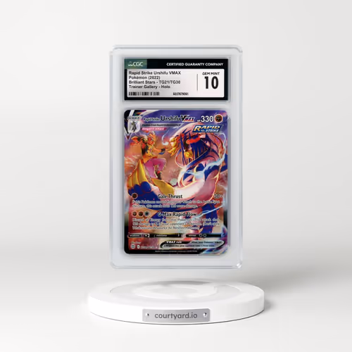 2022 Brilliant Stars #TG21/TG30 Rapid Strike Urshifu VMAX - Holo Character Rare (CGC 10 GEM MINT)