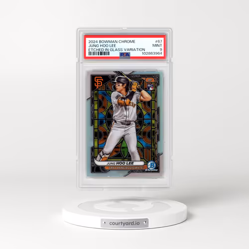 2024 Bowman Chrome #67 Jung Hoo Lee - Etched in Glass Variation (PSA 9 MINT)