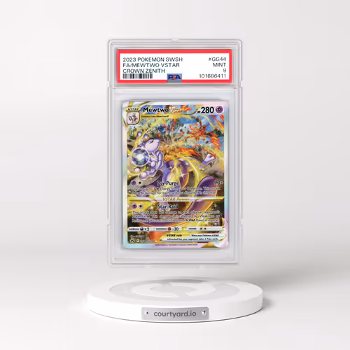 2023 Pokémon Sword and Shield Crown Zenith #GG44 Mewtwo Vstar - Full Art (PSA 9 MINT)
