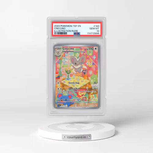 2024 Pokémon Tef EN-Temporal Forces #183 Cinccino - Illustration Rare (PSA 10 GEM MINT)