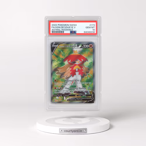 2022 Pokémon Sword & Shield Astral Radiance #173 Hisuian Decidueye V - Holo Full Art (PSA 10 GEM MINT)