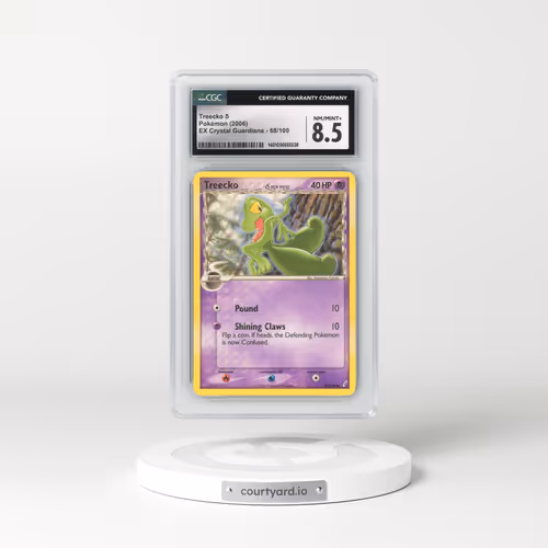 2006 EX Crystal Guardians #68/100 Treecko δ (CGC 8.5 NM-MT+)